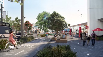 Artist’s impression of the new and improved Quay Street.