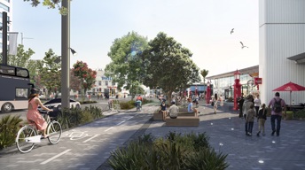 Artist’s impression of the new and improved Quay Street.