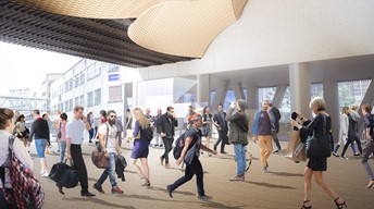 Artist’s impression of the new train station on K Road.