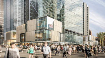 Artist’s impression of the new shopping complex at downtown.